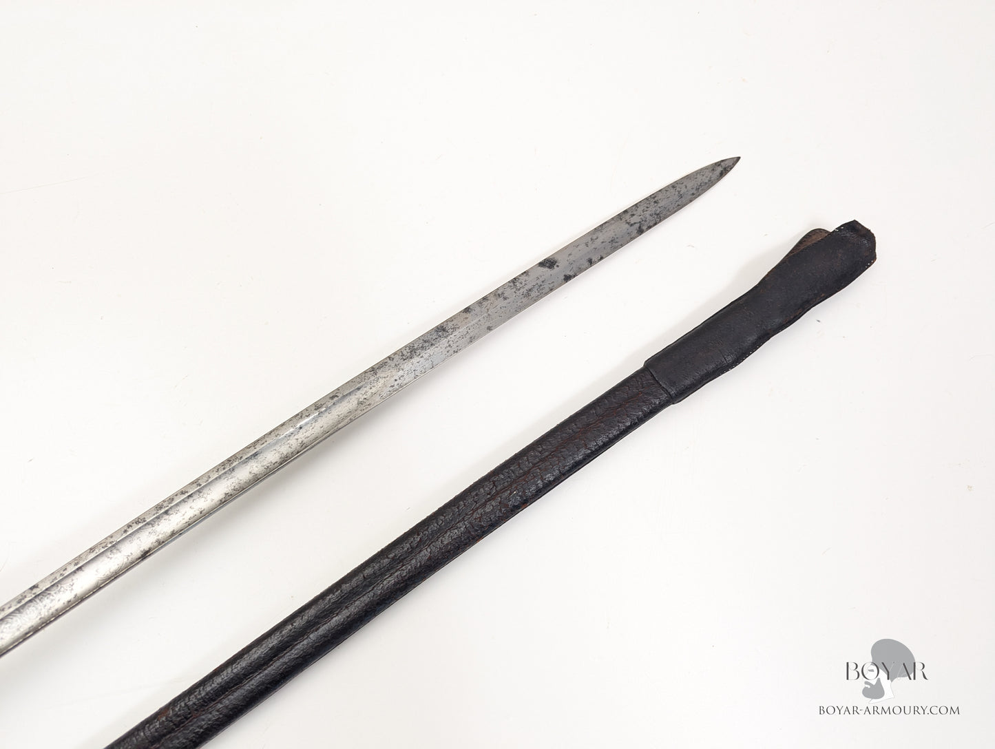 1897 Pattern Officer's Sword, GVR Hilt, Victorian Blade with Initials