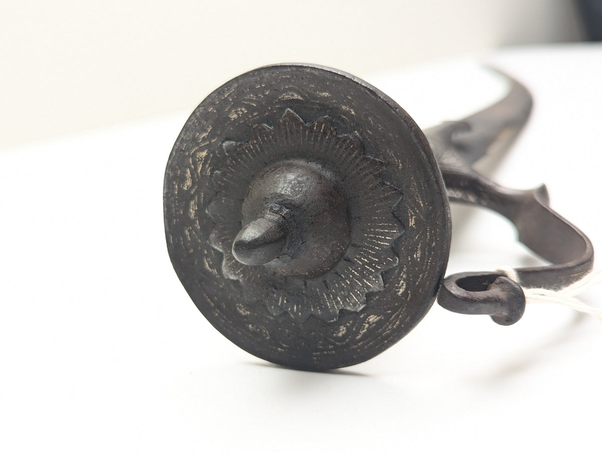 Silver Hilted Indian Tulwar, Wootz Blade