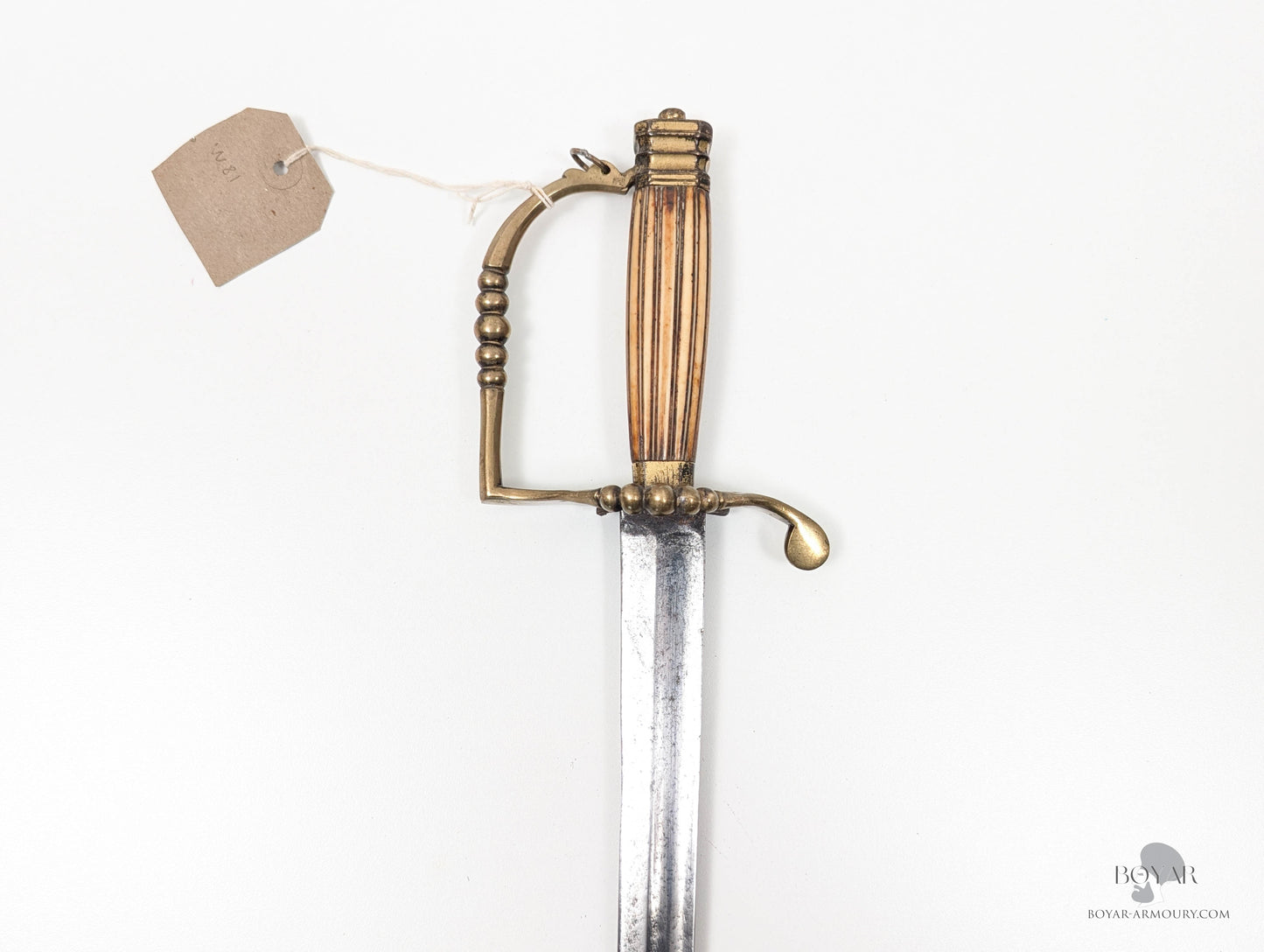 Georgian Ivory Hilted Officer’s ’5-ball’ Spadroon Woolley & Co Sword