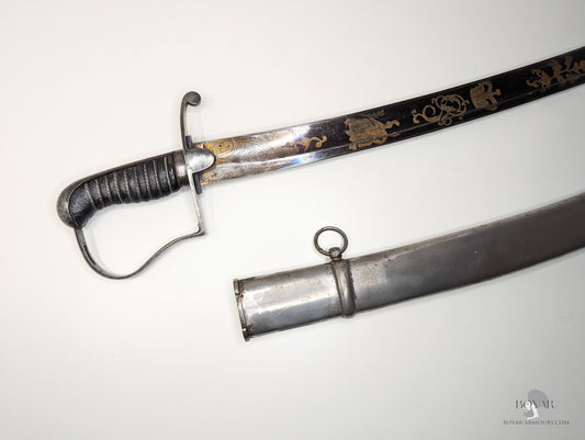 1796 Pattern Light Cavalry Officer’s Blue & Gilt Sabre Sword