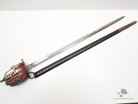 Scottish Basket Hilted Sword of Black Watch Lt. A. D. S. Gordon