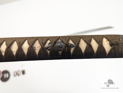 Japanese Sword with NBTHK Hozon Certificate, signed Izuminokami Fujiwara Nobuie