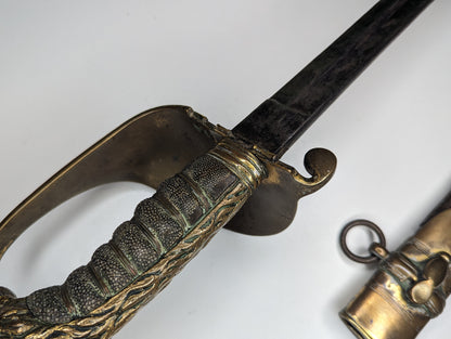 Royal Navy Straight Sword, a/f