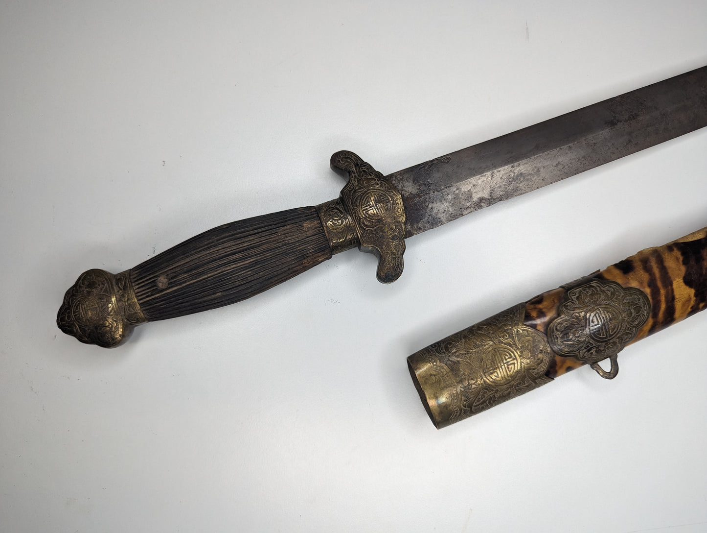 China, 19th Century, Qing Dynasty Jian Sword