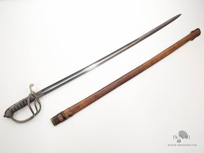 1821 Pattern Officer's Sword, Durham Royal Garrison Artillery (Heavy Battery), Owner's Initials