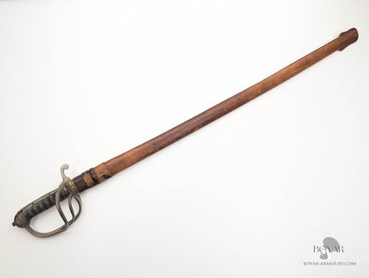 1821 Pattern Officer's Sword, Durham Royal Garrison Artillery (Heavy Battery), Owner's Initials