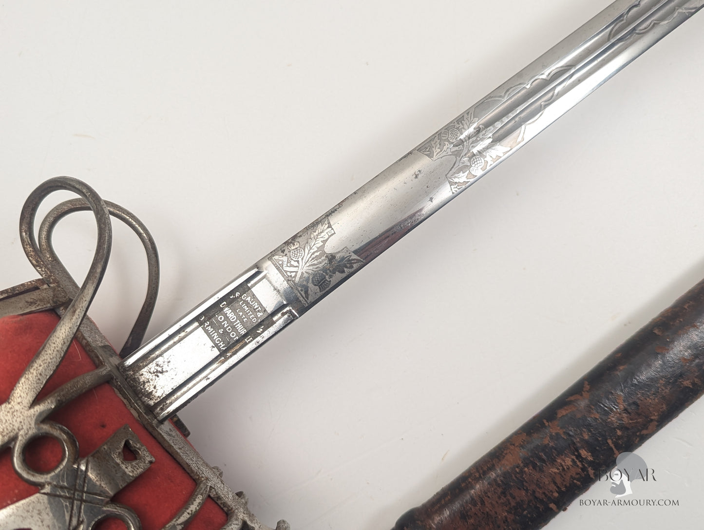 Royal Highlanders of Canada (Black Watch) GVR Basket Hilted Sword