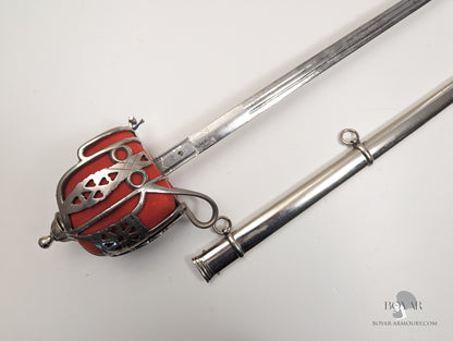 The Royal Scots Regiment Basket Hilted Sword, GVR