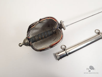 The Royal Scots Regiment Basket Hilted Sword, GVR