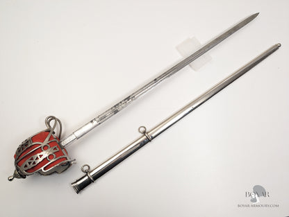 The Royal Scots Regiment Basket Hilted Sword, GVR