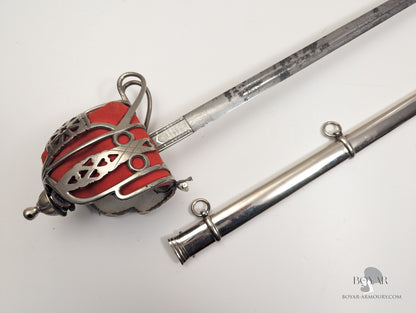The Royal Scots Regiment Basket Hilted Sword, GVR