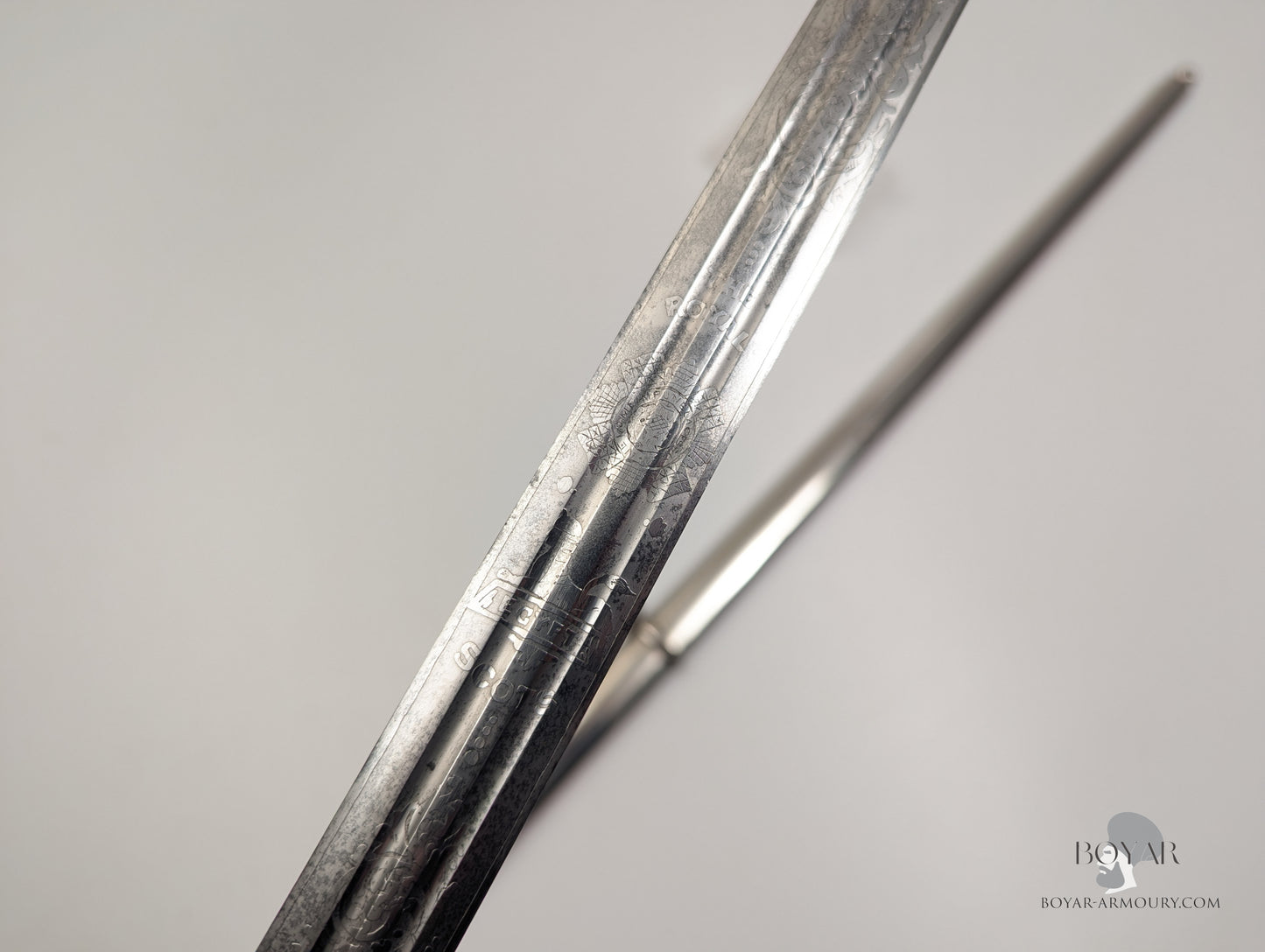 The Royal Scots Regiment Basket Hilted Sword, GVR