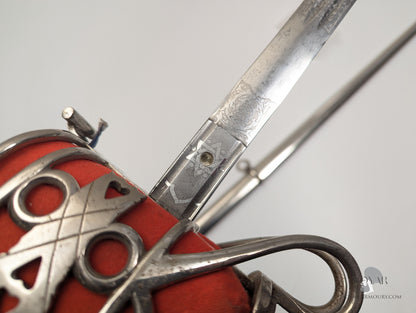The Royal Scots Regiment Basket Hilted Sword, GVR