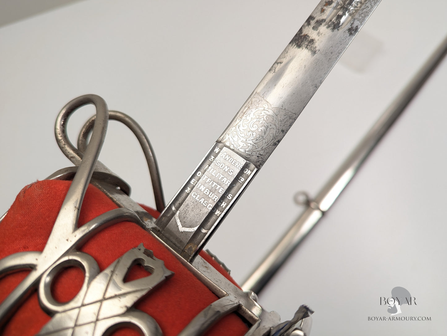 The Royal Scots Regiment Basket Hilted Sword, GVR