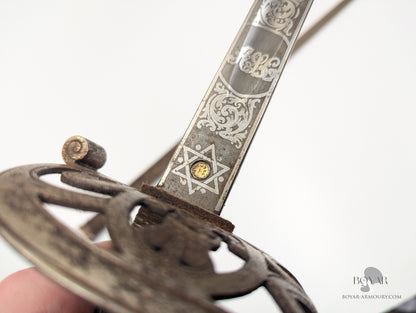 Roxburgh & Selkirk (The Border) Scottish Rifles Officer's Sword, Edward VII
