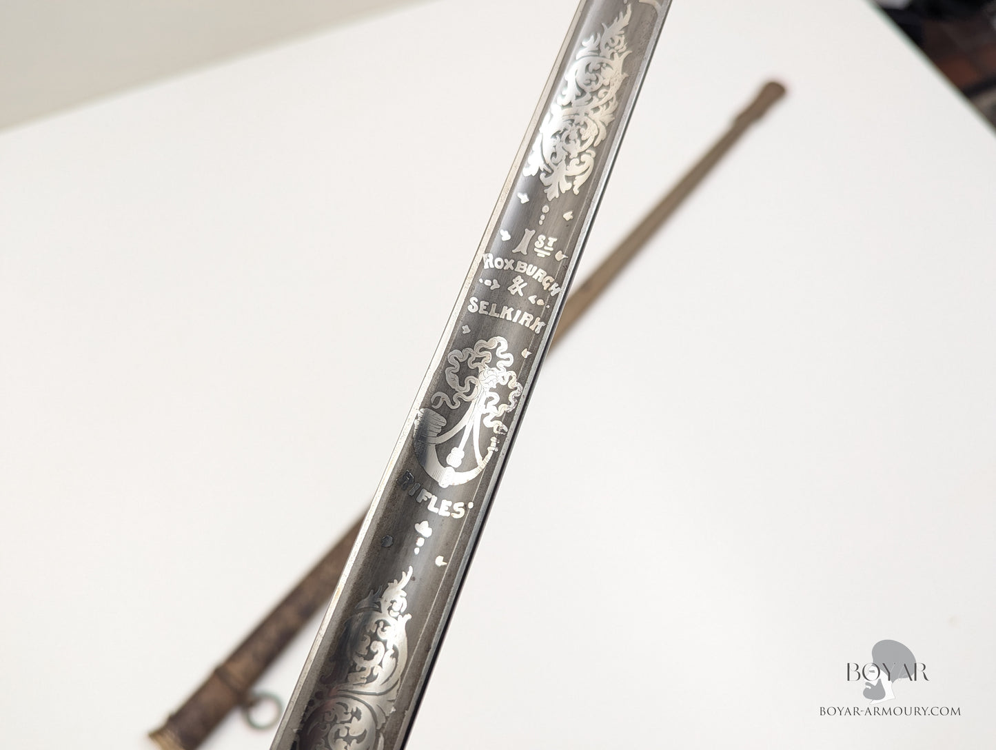 Roxburgh & Selkirk (The Border) Scottish Rifles Officer's Sword, Edward VII