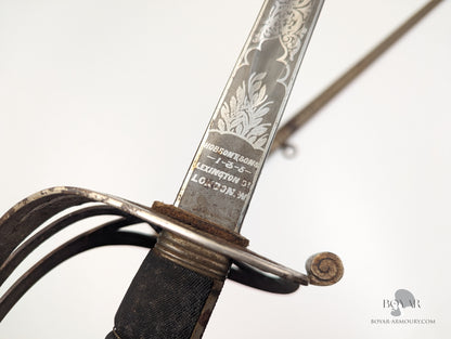 Roxburgh & Selkirk (The Border) Scottish Rifles Officer's Sword, Edward VII