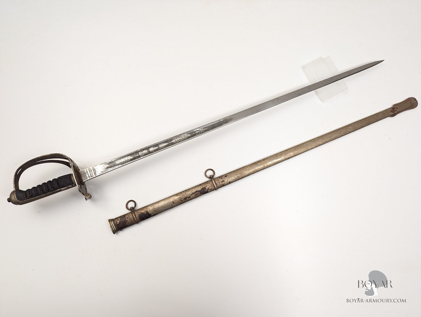 Roxburgh & Selkirk (The Border) Scottish Rifles Officer's Sword, Edward VII