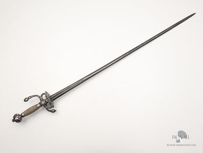 Silver Decorated Transitional Rapier, 18th Century