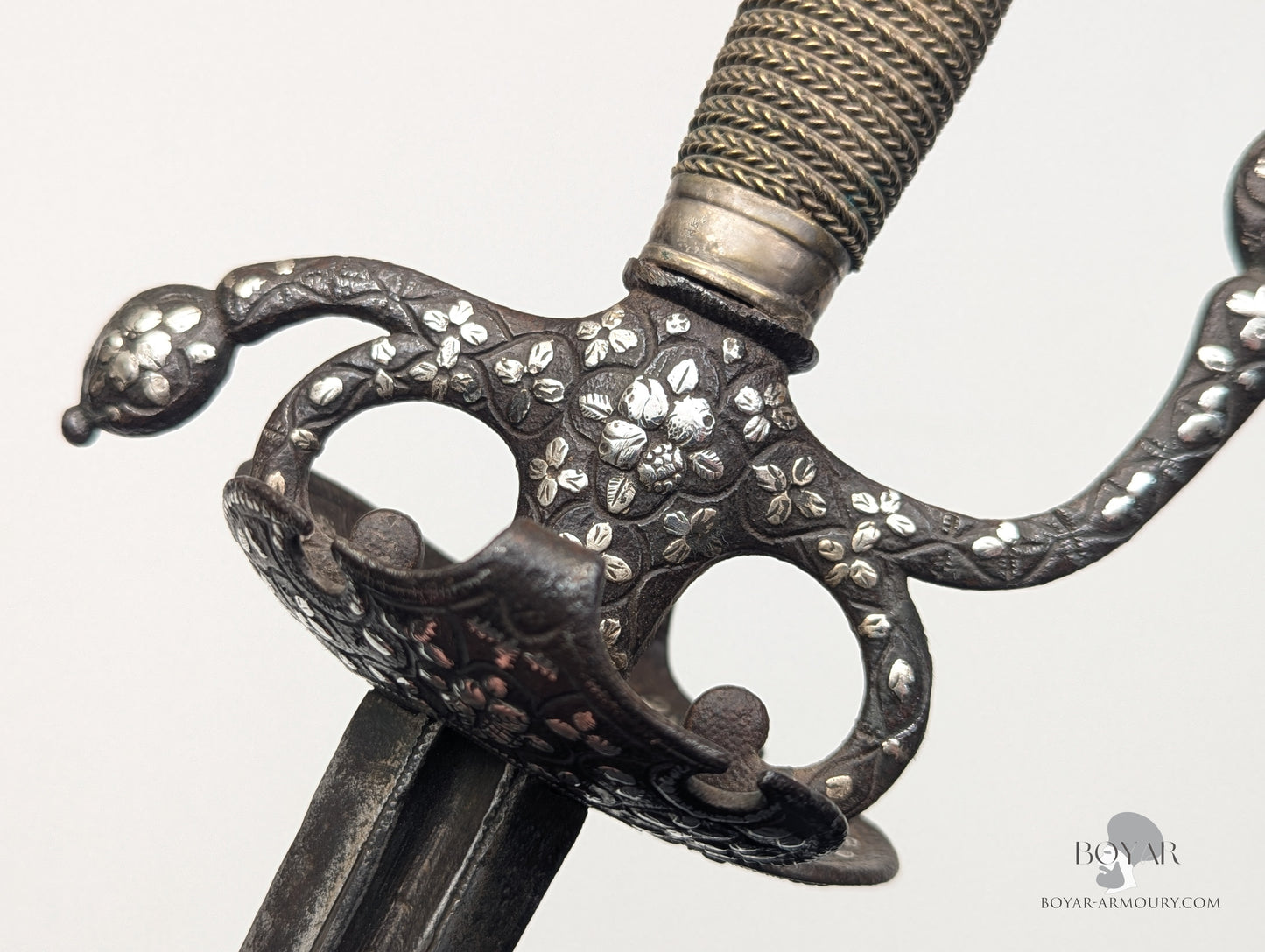 Silver Decorated Transitional Rapier, 18th Century