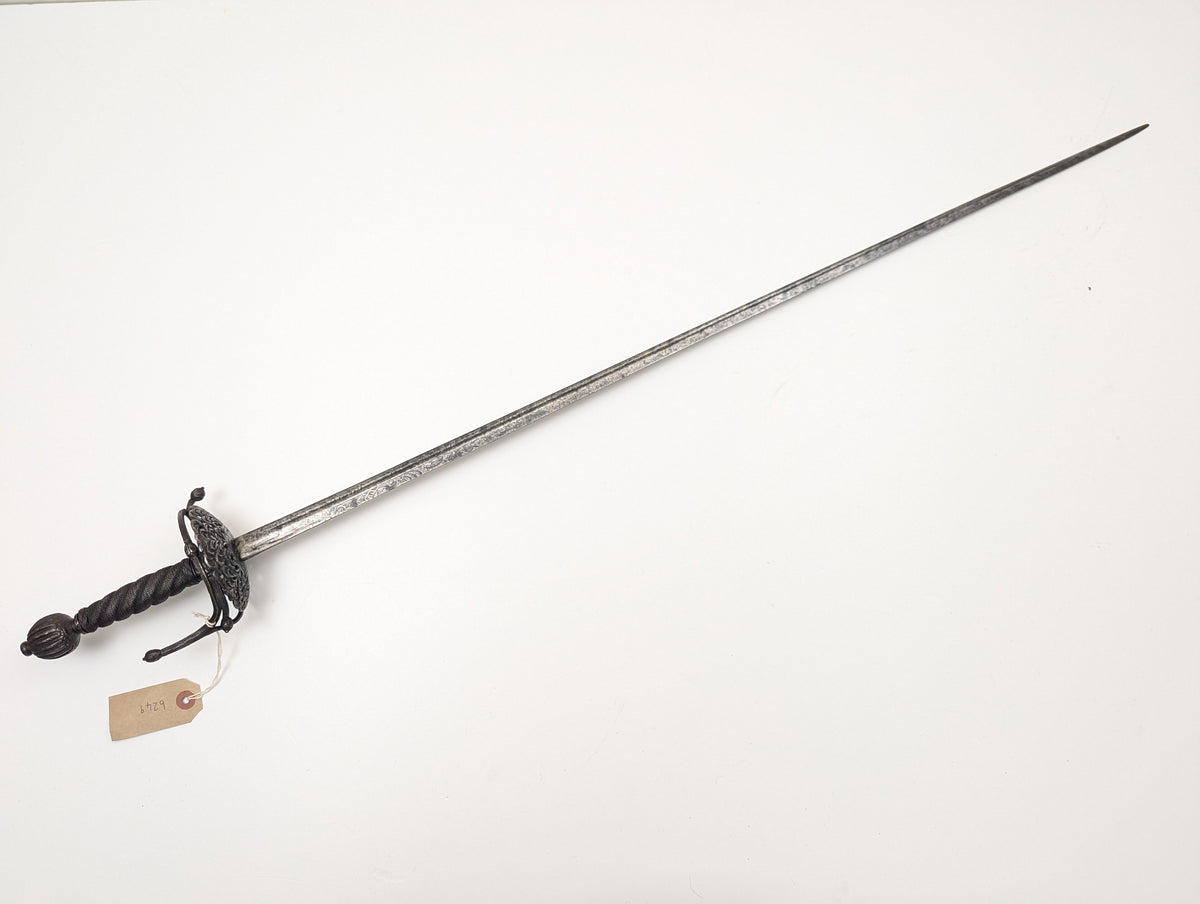 English Dish Hilt Rapier, 17th century