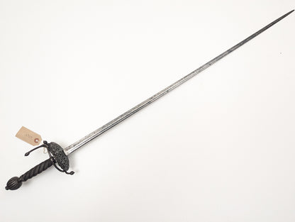 English Dish Hilt Rapier, 17th century