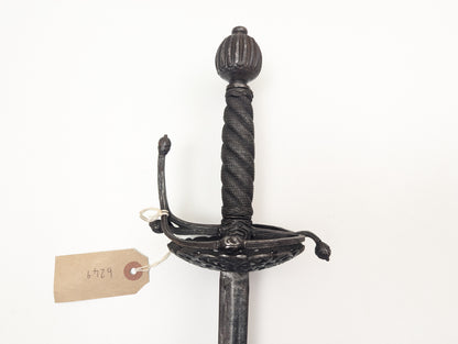 English Dish Hilt Rapier, 17th century