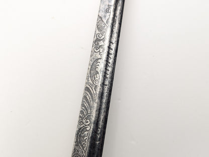 English Dish Hilt Rapier, 17th century