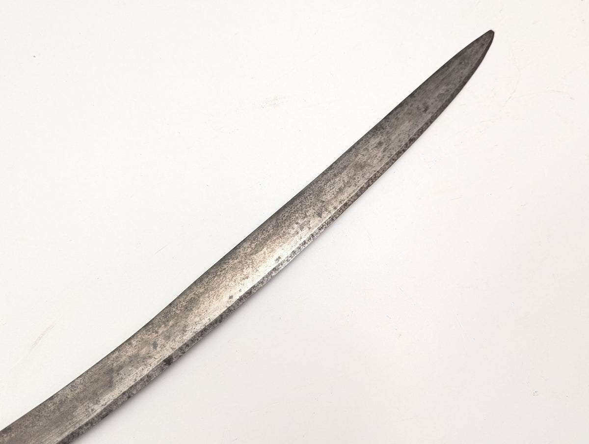 Silver Hilted Indian Tulwar, Wootz Blade