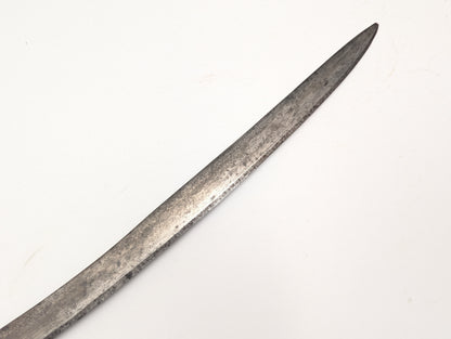 Silver Hilted Indian Tulwar, Wootz Blade