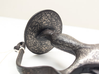 Silver Hilted Indian Tulwar, Wootz Blade