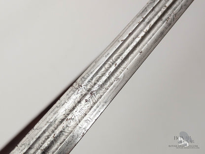 A Scottish GVR Field Service / Cross Hilt Highland Light Infantry Type Hilt Sword