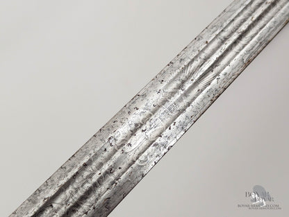 A Scottish GVR Field Service / Cross Hilt Highland Light Infantry Type Hilt Sword