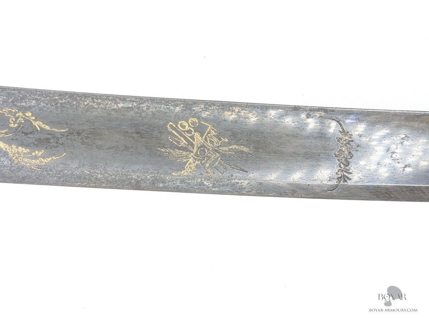 Blue & Gilt Blade Sword