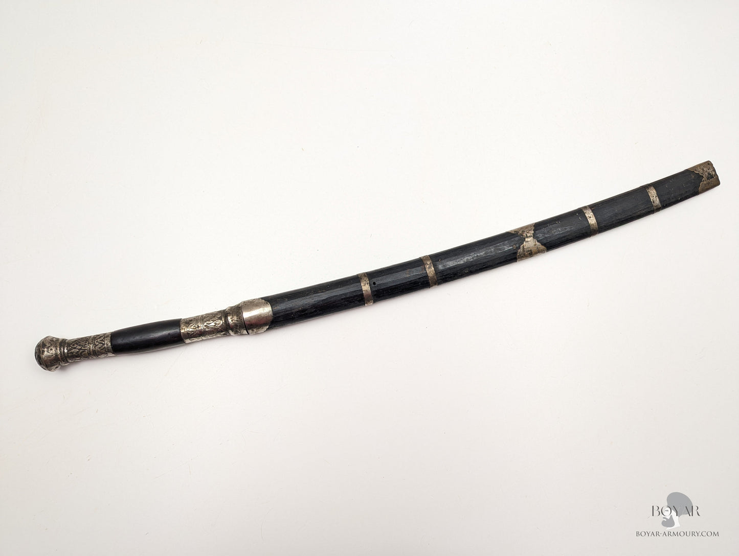 Burmese Dha Sword Silver Fitted Sword