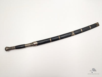 Burmese Dha Sword Silver Fitted Sword