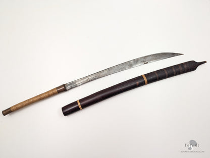 Burmese Dha Sword Wood Fitted Sword