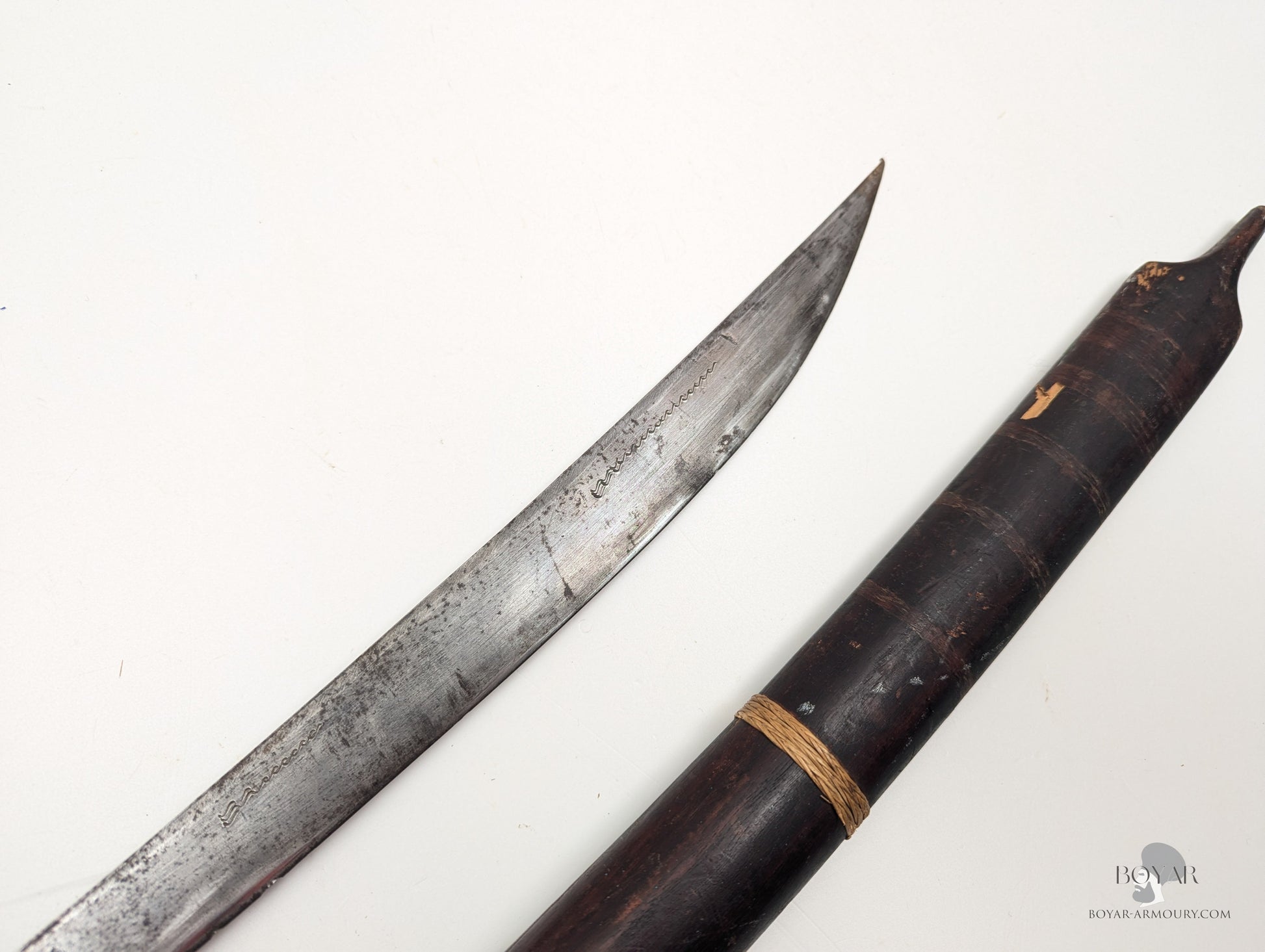 Burmese Dha Sword Wood Fitted Sword