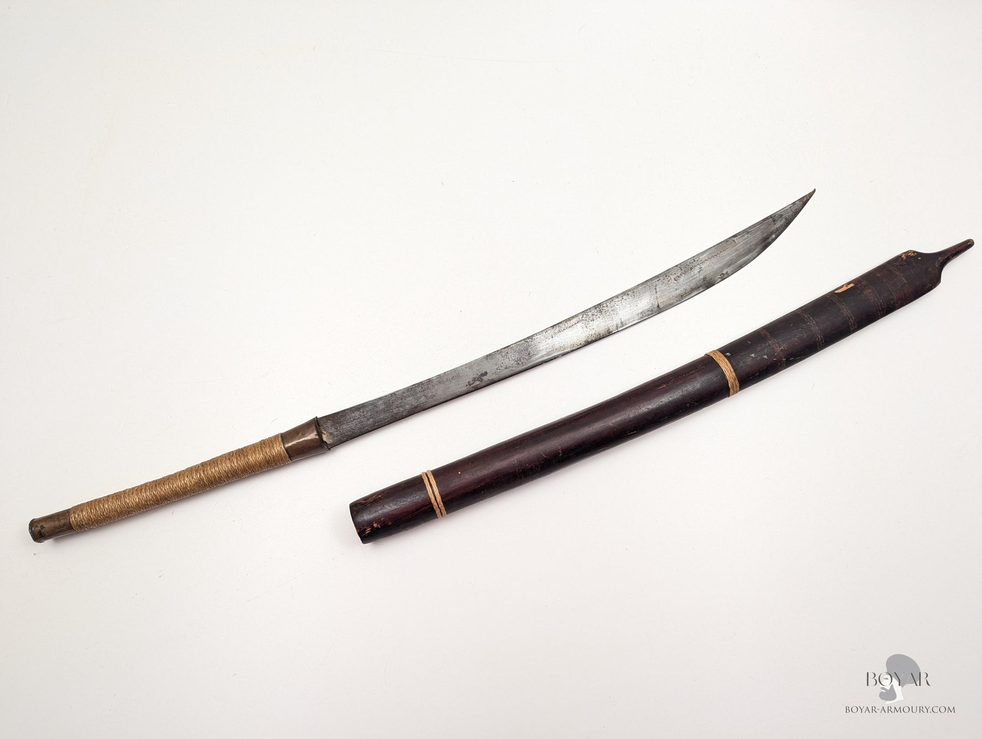Burmese Dha Sword Wood Fitted Sword