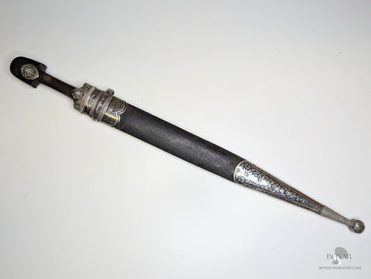Caucasian Kindjal Silver & Niello Tsarist Russia (1908) Sword