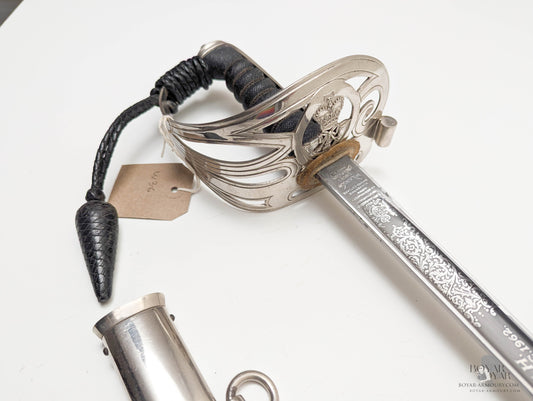 EIIR Rifles Regiment Sword Named ‘GMH’ Sword