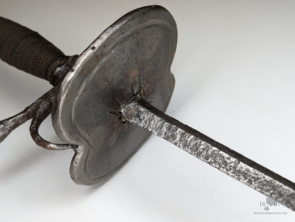 English 18Th Century Iron Hilted Smallsword