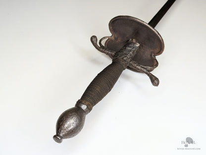 English 18Th Century Iron Hilted Smallsword