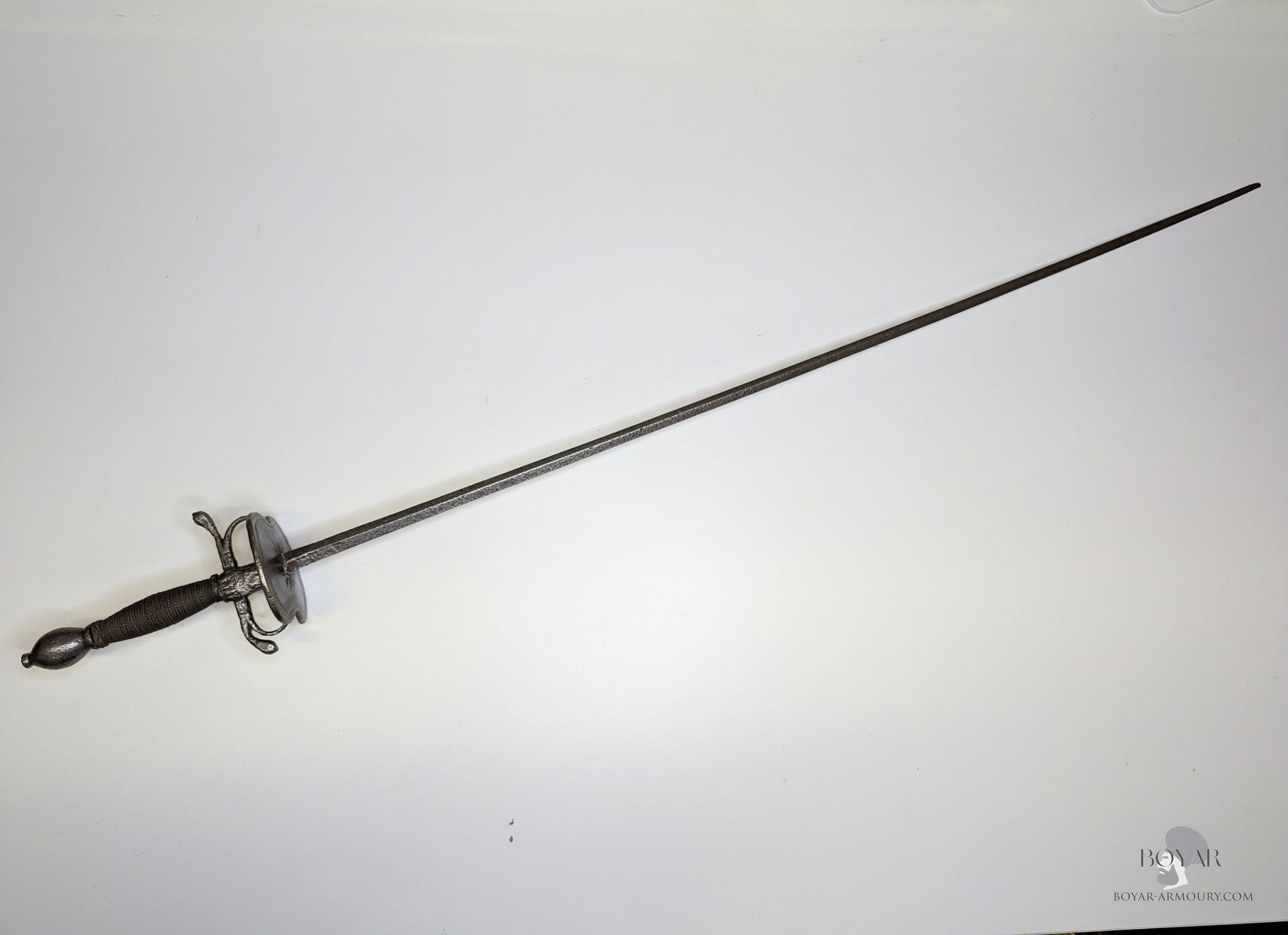 English 18Th Century Iron Hilted Smallsword