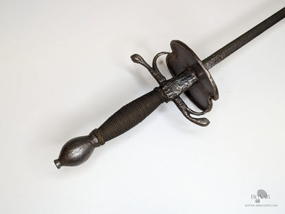 English 18Th Century Iron Hilted Smallsword