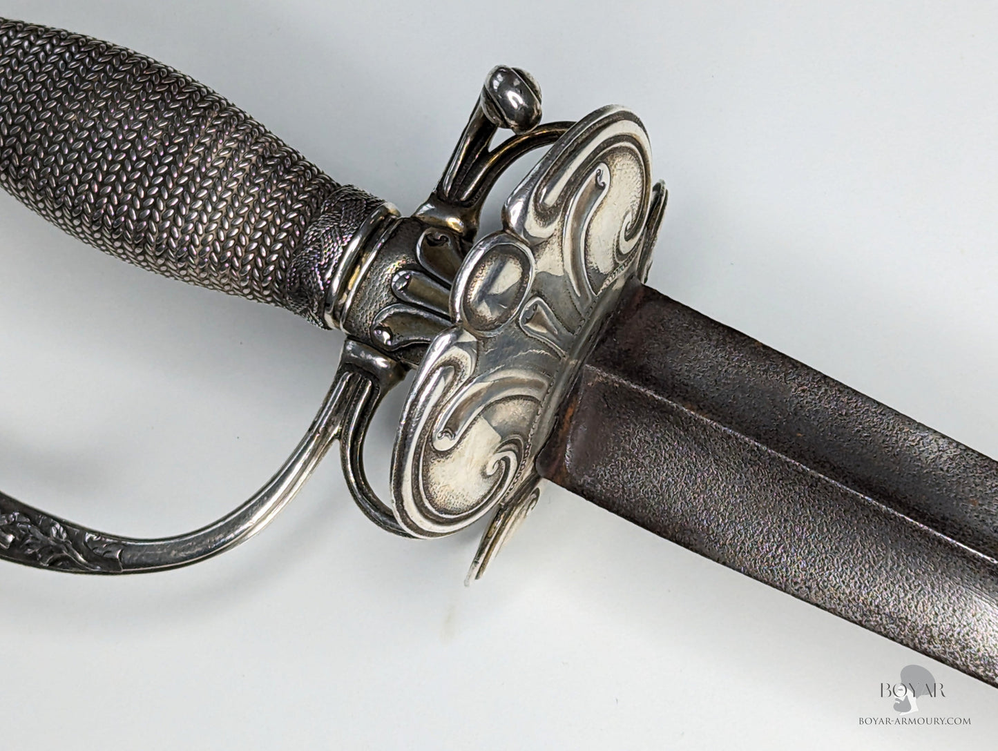 English Silver Hilted Smallsword Dated 1763