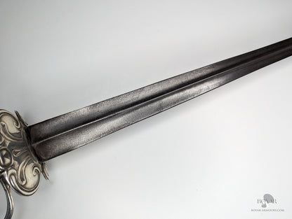 English Silver Hilted Smallsword Dated 1763