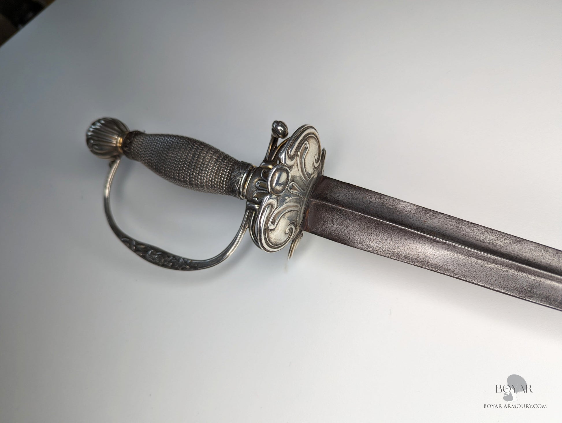 English Silver Hilted Smallsword Dated 1763