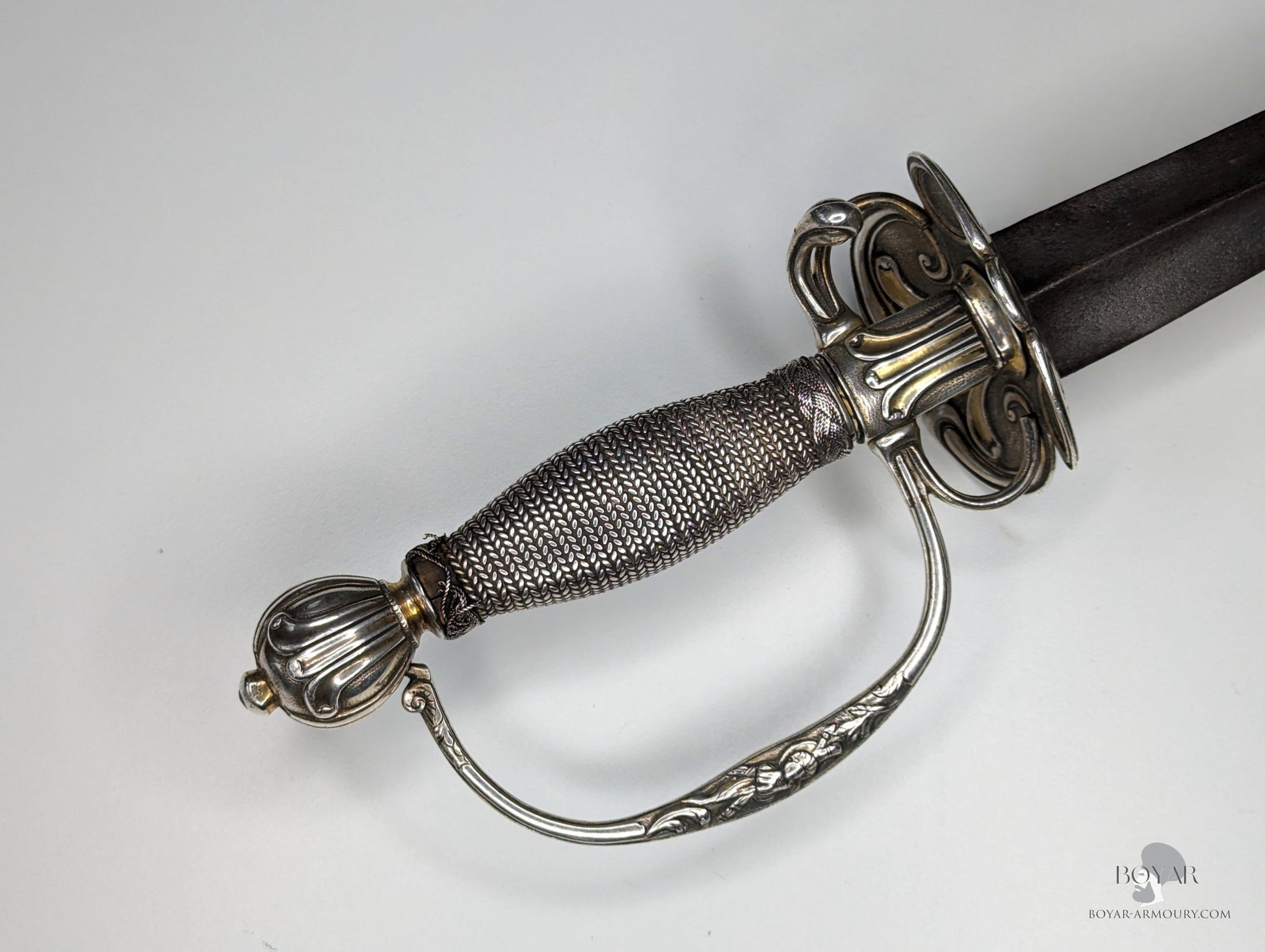 English Silver Hilted Smallsword Dated 1763