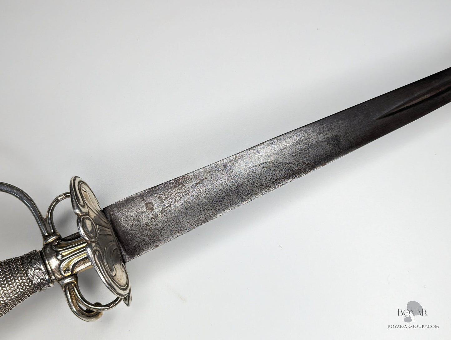 English Silver Hilted Smallsword Dated 1763